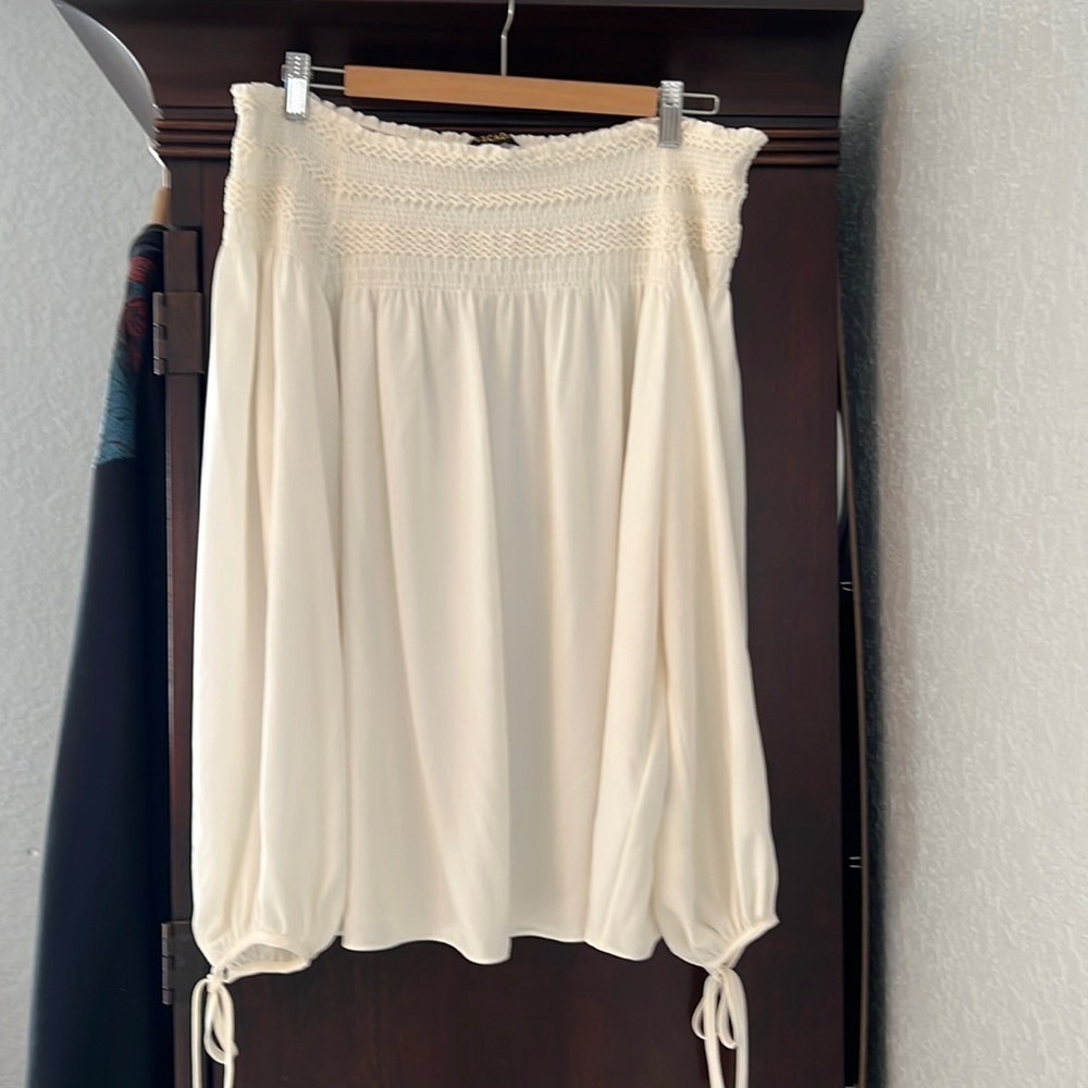 Escada cream blouse
